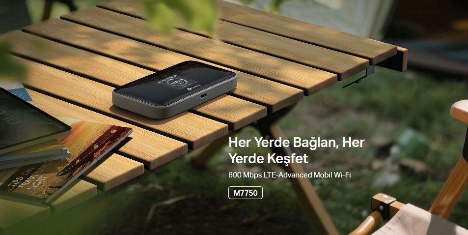 Tp-Link M7750 600Mbps Wifi 4G Lte-Advanced Taşınabilir Modem