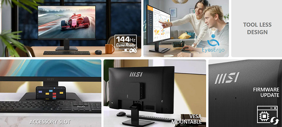 MSI PRO MP273 E14A 27″ 144Hz 1ms Freesync Siyah Full HD IPS Monitör