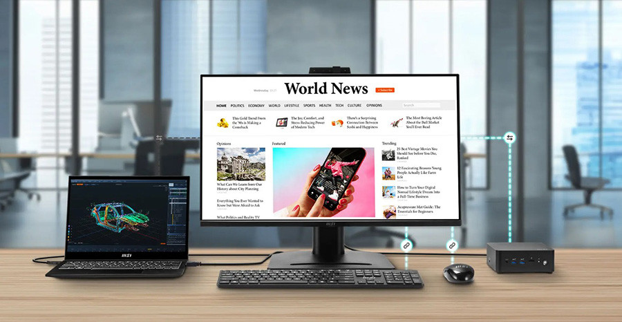MSI PRO MP275QPDG 27″ 100Hz 1ms Adaptive-Sync Pivot WQHD IPS Monitör
