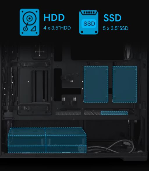 Lian Li Lancool 217 INF Beyaz E-ATX Mid-Tower Kasa