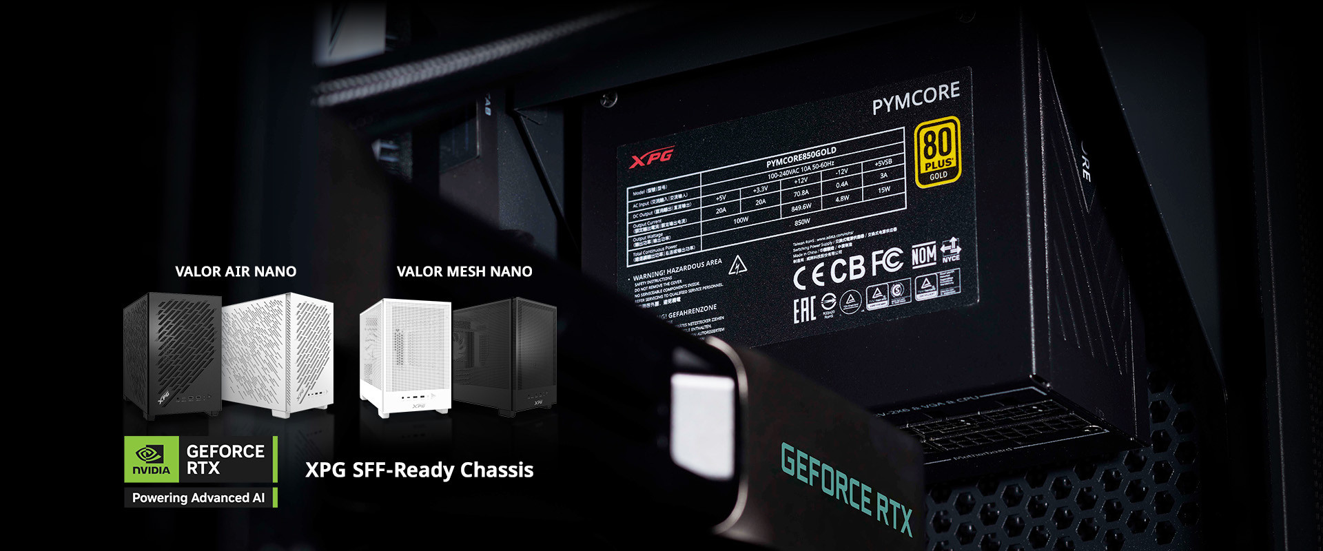 XPG Pymcore SFX 750W 80+ Gold Power Supply