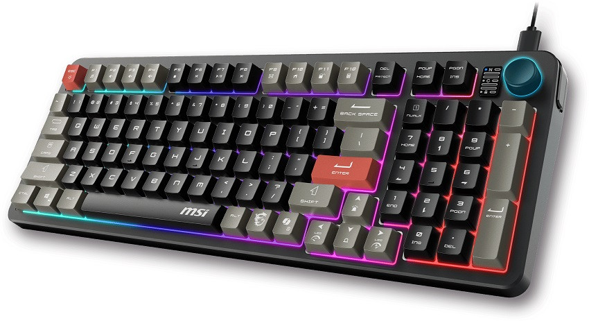 MSI Forge GK110 RGB %96 Membrane Switch Kablolu Oyuncu Klavyesi