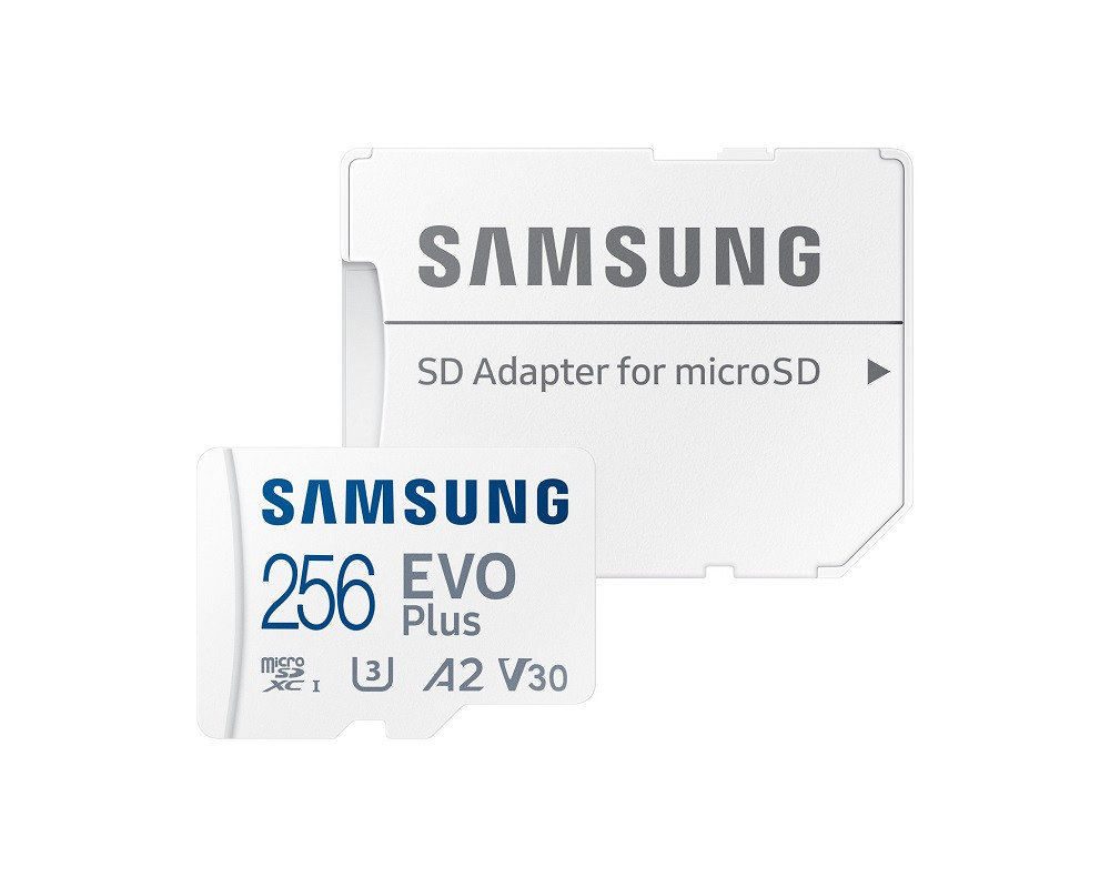 Samsung Evo Plus 256GB Adaptörlü Micro SDXC Hafıza Kartı