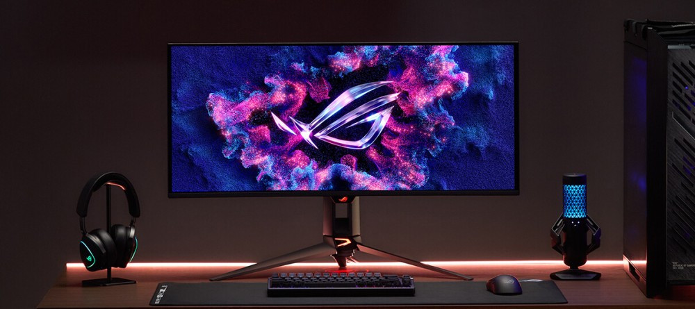ASUS ROG Swift OLED PG34WCDN 34 inç 360Hz 0.03ms UWQHD Adaptive Sync QD-OLED Kavisli Gaming Monitör