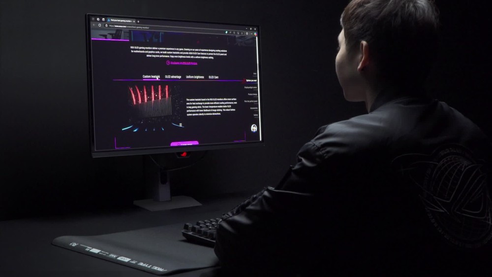 ASUS ROG Swift OLED PG34WCDN 34 inç 360Hz 0.03ms UWQHD Adaptive Sync QD-OLED Kavisli Gaming Monitör