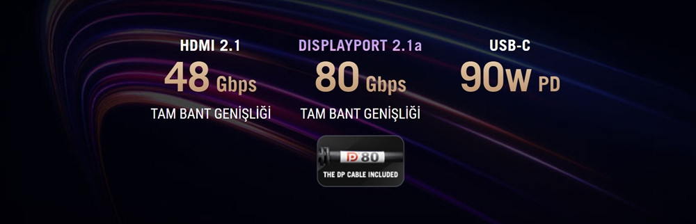 ASUS ROG Swift OLED PG34WCDN 34 inç 360Hz 0.03ms UWQHD Adaptive Sync QD-OLED Kavisli Gaming Monitör