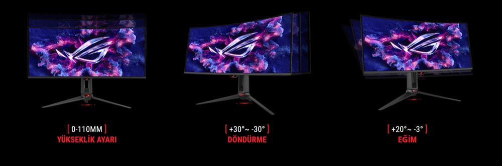 ASUS ROG Swift OLED PG34WCDN 34 inç 360Hz 0.03ms UWQHD Adaptive Sync QD-OLED Kavisli Gaming Monitör