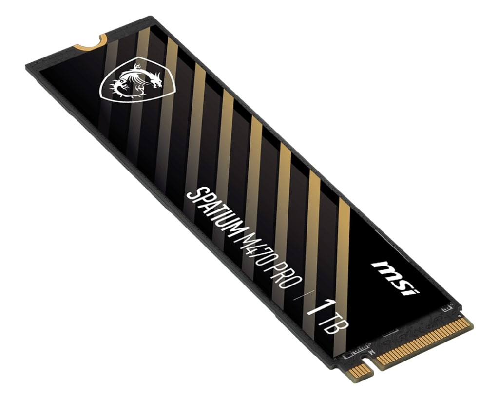 MSI Spatium M470 PRO 1TB 6000/5000MB/s PCIe Gen 4.0 NVMe M.2 SSD Disk