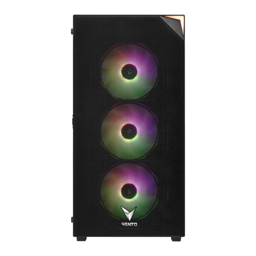 VENTO FSP VG3400S 650W 80+ 4x120mm RGB Fan Temperli Cam USB 3.0 Mesh ATX Gaming Kasa