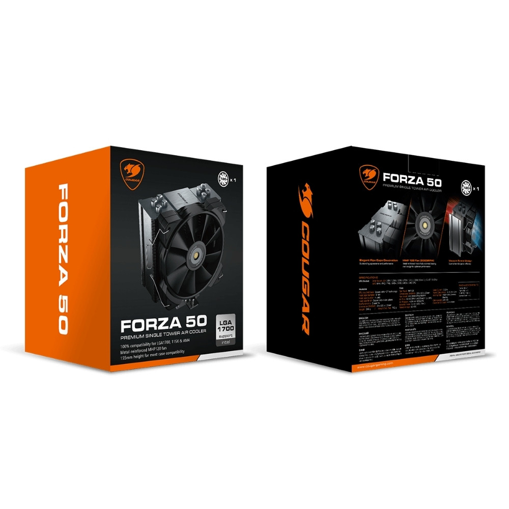 Cougar Forza 50 Essential CGR-FZAE50 Kule Tipi İşlemci Soğutucu