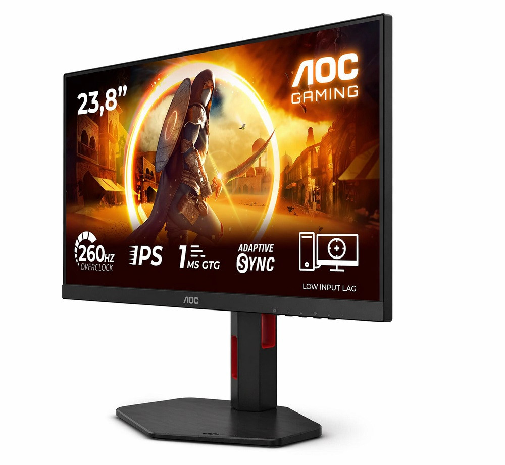 AOC 24G4ZR 23,8″ 260Hz(OC) 0.3ms GSync compt. Fast IPS Pivot Gaming Monitör