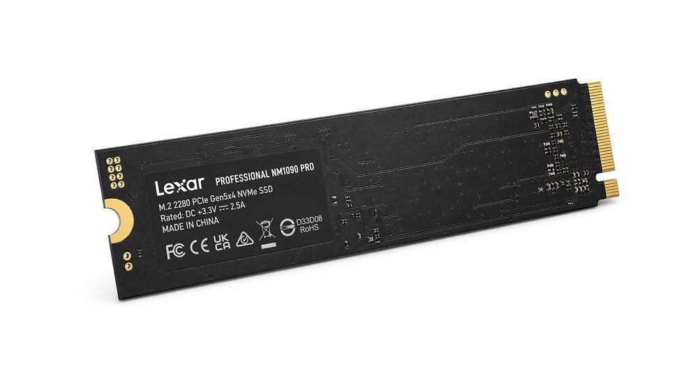 Lexar NM1090 Pro 1TB Gen5x4 14000/10000/sn NVMe PCIe M.2 SSD (LNM109P001T-RNNNG)