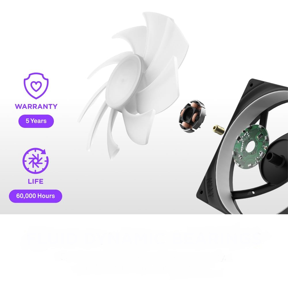 NZXT RGB F420RGB RF-U42HF-B1 420MM Siyah Kasa Fanı