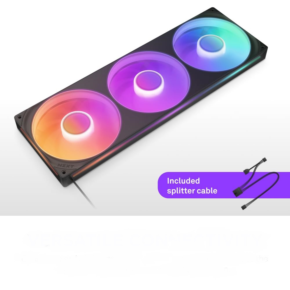 NZXT RGB F420RGB RF-U42HF-B1 420MM Siyah Kasa Fanı