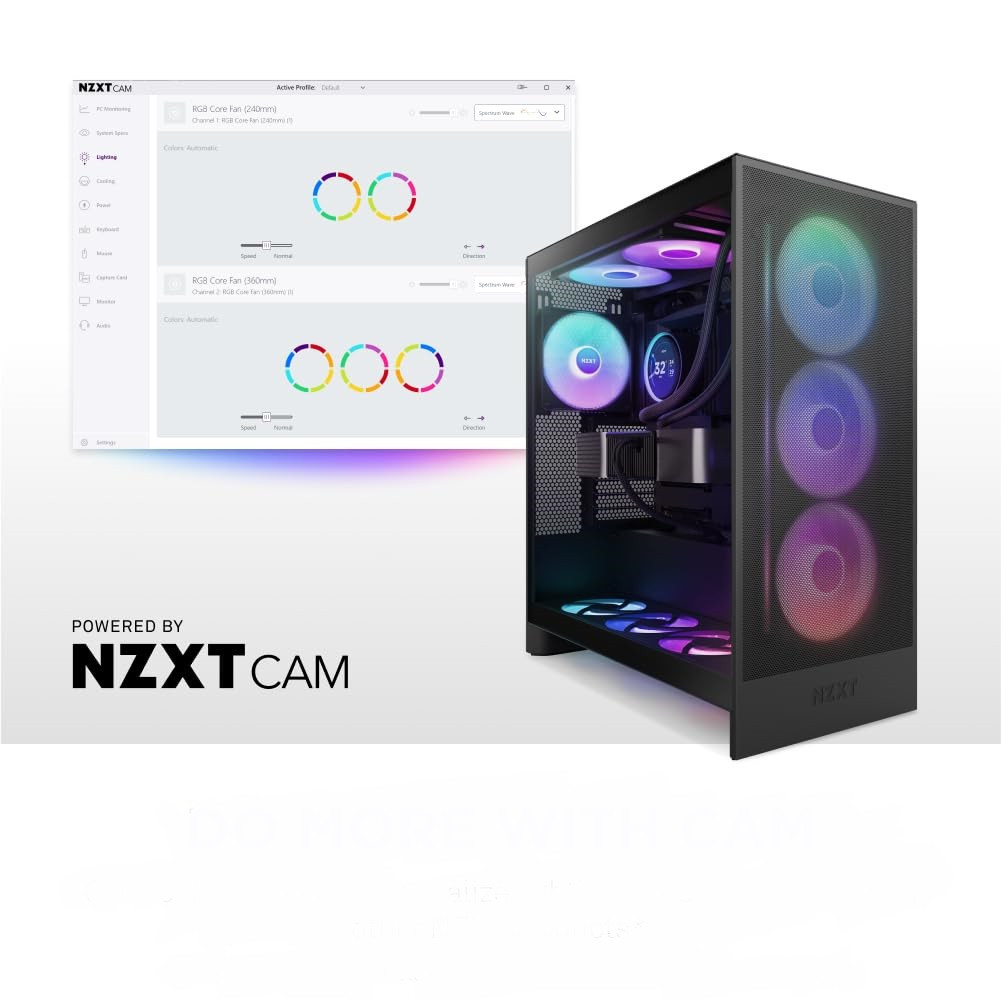 NZXT RGB F420RGB RF-U42HF-B1 420MM Siyah Kasa Fanı