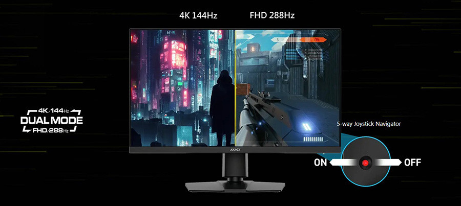 MSI MAG 275UPD E14 27″ 4K UHD 144Hz - Full HD 288Hz 1ms Dual Mode FreeSync Premium IPS Pivot Gaming Monitör