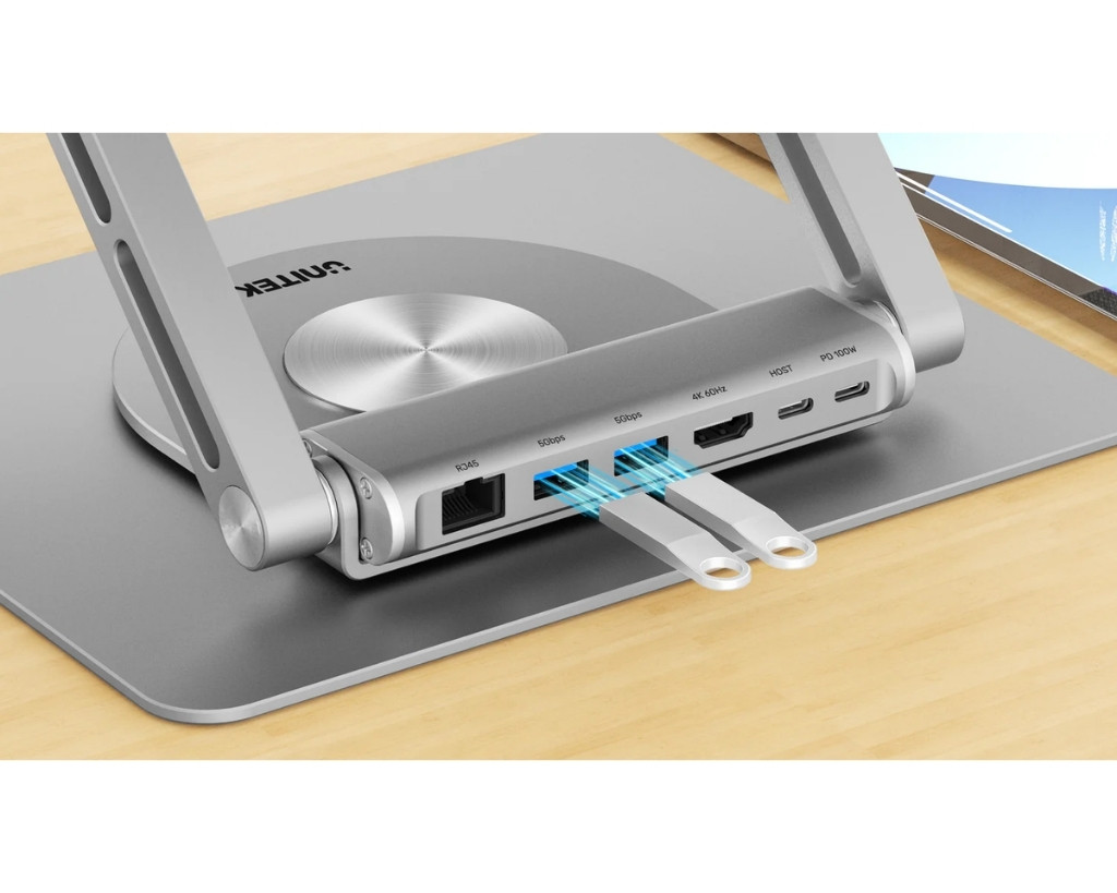 Unitek USB-C Dizüstü Bilgisayar Bağlantı İstasyonu