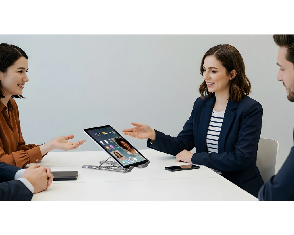 Unitek USB-C Katlanabilir Dizüstü Bilgisayar Standı ve Bağlantı İstasyonu