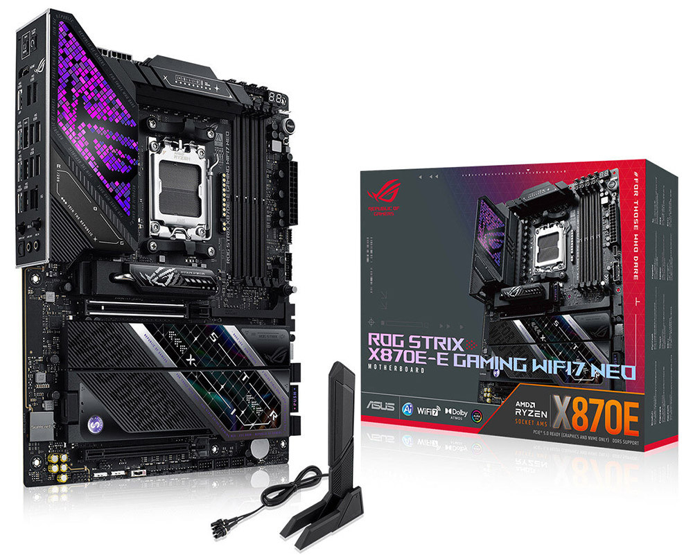 ASUS ROG STRIX X870E-E GAMING WIFI7 NEO AMD X870 AM5 DDR5 9000 HDMI Gaming (Oyuncu) Anakart