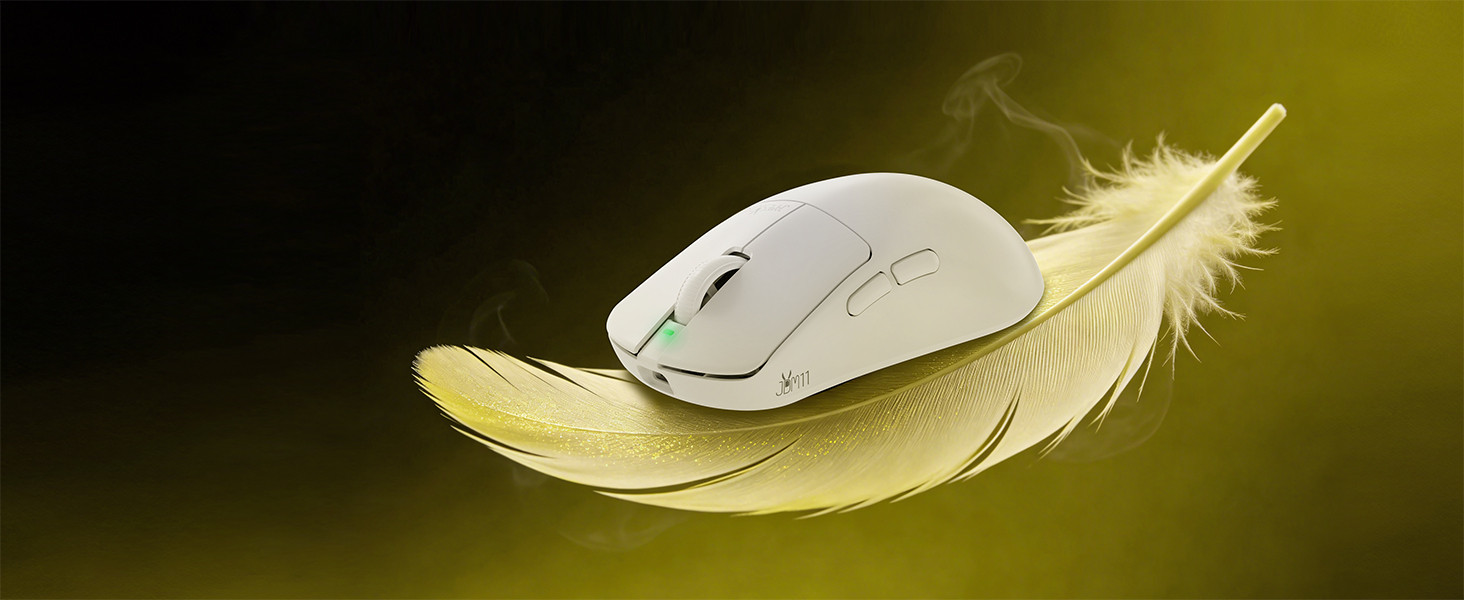 James Donkey JDM11 PAW3311 12.000DPI Triple Mode (Kablolu/Bluetooth/2.4G) Beyaz Gaming Mouse