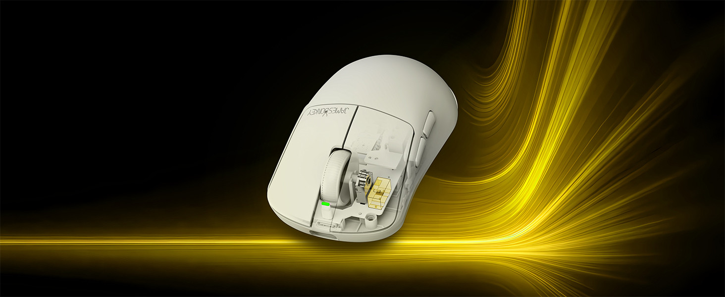James Donkey JDM11 PAW3311 12.000DPI Triple Mode (Kablolu/Bluetooth/2.4G) Beyaz Gaming Mouse