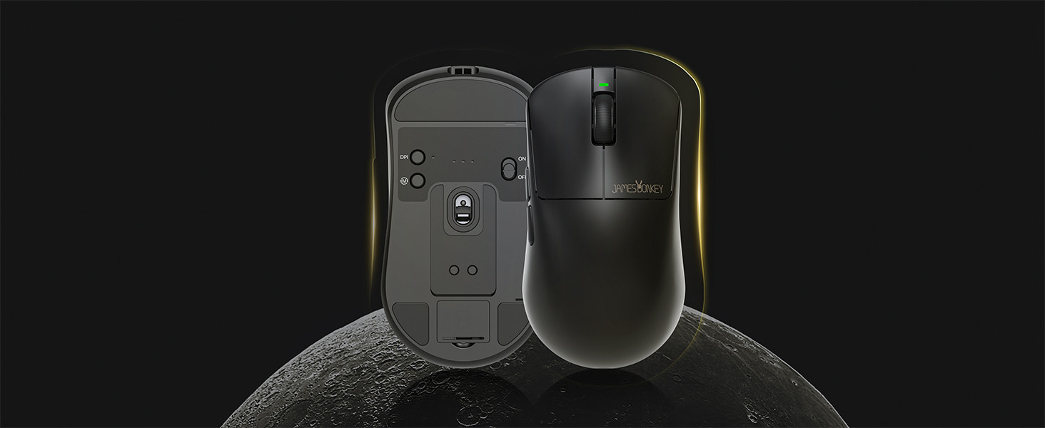 James Donkey JDM11 PAW3311 12.000DPI Triple Mode (Kablolu/Bluetooth/2.4G) Siyah Gaming Mouse