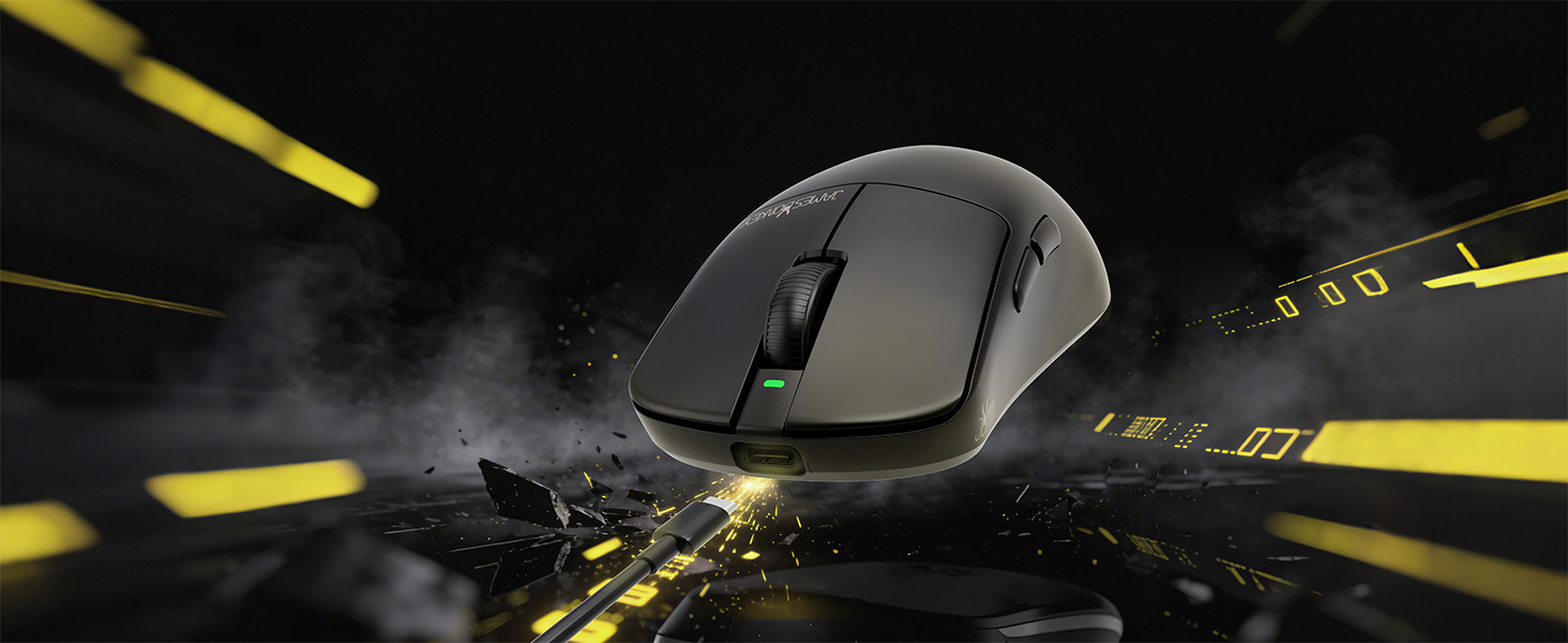 James Donkey JDM11 PAW3311 12.000DPI Triple Mode (Kablolu/Bluetooth/2.4G) Siyah Gaming Mouse