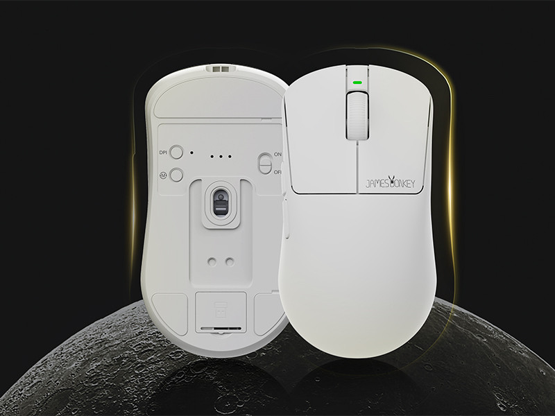 James Donkey JDM11 PAW3311 12.000DPI Triple Mode (Kablolu/Bluetooth/2.4G) Beyaz Gaming Mouse