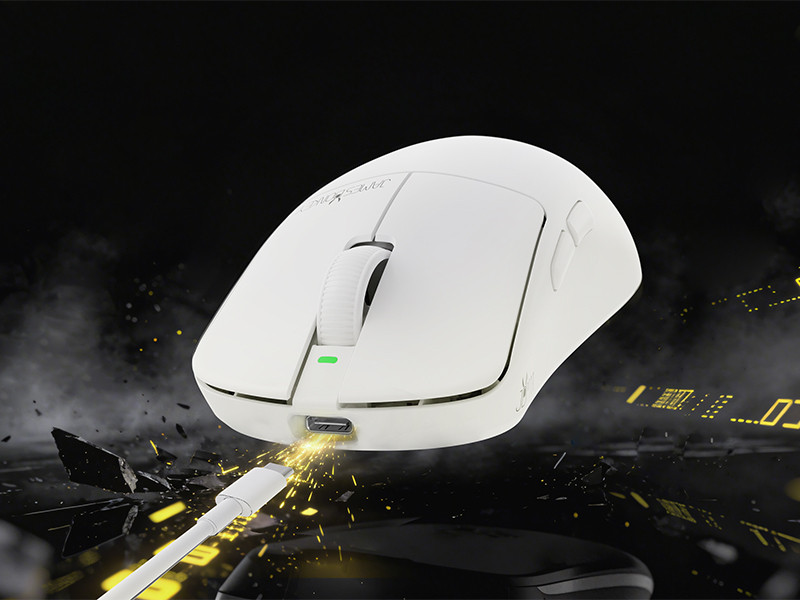 James Donkey JDM11 PAW3311 12.000DPI Triple Mode (Kablolu/Bluetooth/2.4G) Beyaz Gaming Mouse