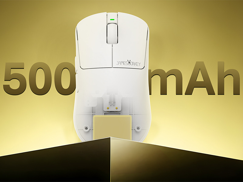 James Donkey JDM11 PAW3311 12.000DPI Triple Mode (Kablolu/Bluetooth/2.4G) Beyaz Gaming Mouse