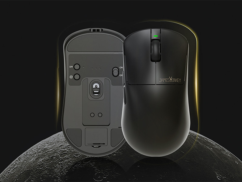 James Donkey JDM11 PAW3311 12.000DPI Triple Mode (Kablolu/Bluetooth/2.4G) Siyah Gaming Mouse