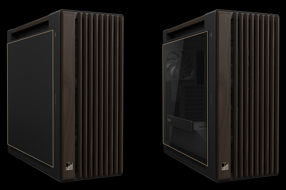 ASUS ProArt PA602 Walnut Wood Metal Modern Black Edition USB-C E-ATX Mid-Tower Gaming (Oyuncu) Kasası