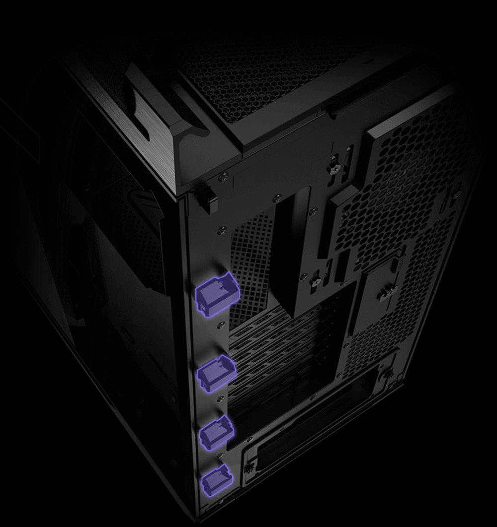 ASUS ROG STRIX HELIOS II GX601S 4x140mm Fan USB Type-C Temperli Cam Siyah E-ATX Mid-Tower Gaming Kasa
