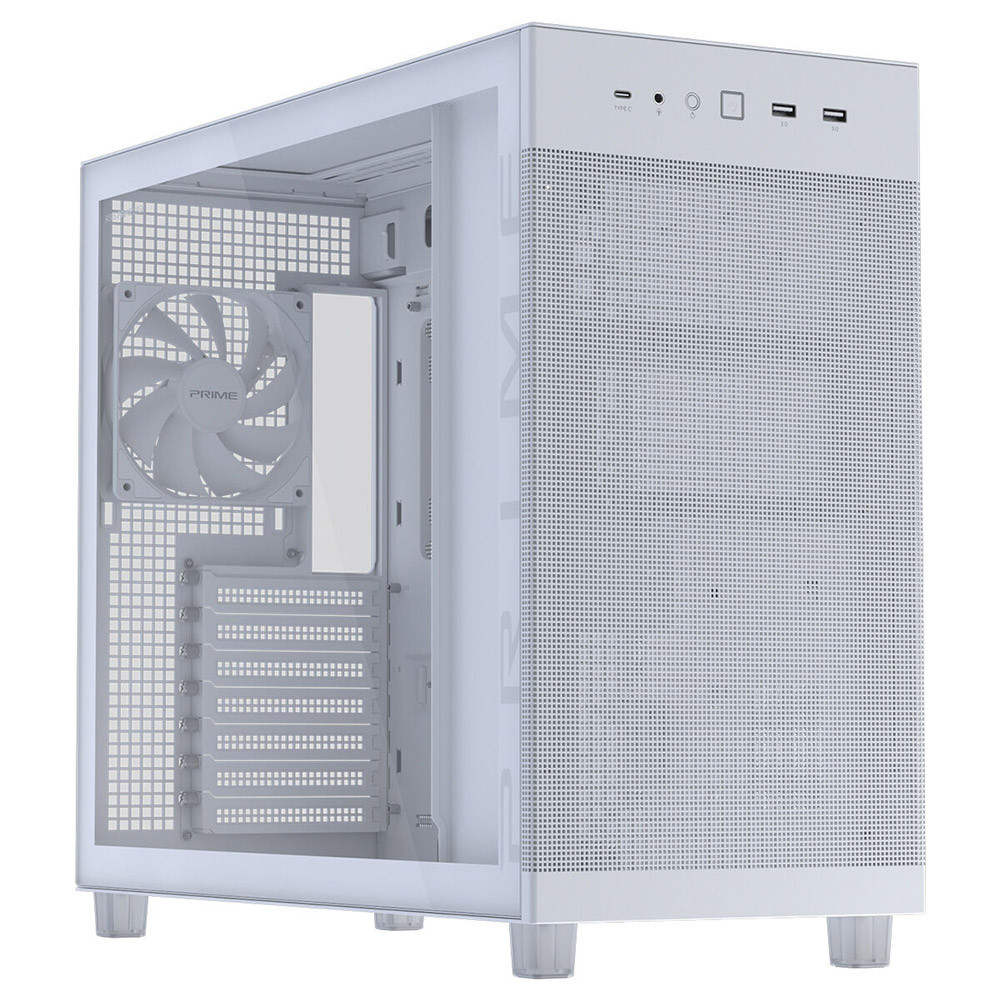 ASUS Prime AP303 TG Beyaz USB 3.2 ATX Mid-Tower Gaming (Oyuncu) Kasa (90DC00V3-B39010)