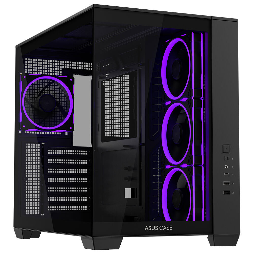 ASUS A32 PLUS TG ARGB Siyah USB 3.2 ATX Mid-Tower Gaming (Oyuncu) Kasası