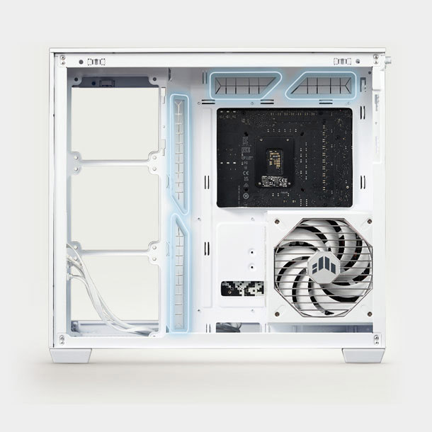 ASUS A32 PLUS TG ARGB Beyaz USB 3.2 ATX Mid-Tower Gaming (Oyuncu) Kasası