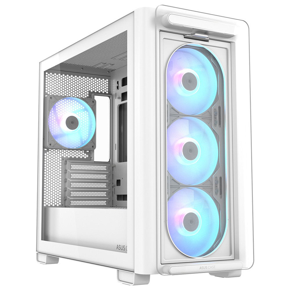 ASUS A23 PLUS TG ARGB Beyaz Tempered Glass USB 3.2 mATX Mid Tower Gaming Kasa