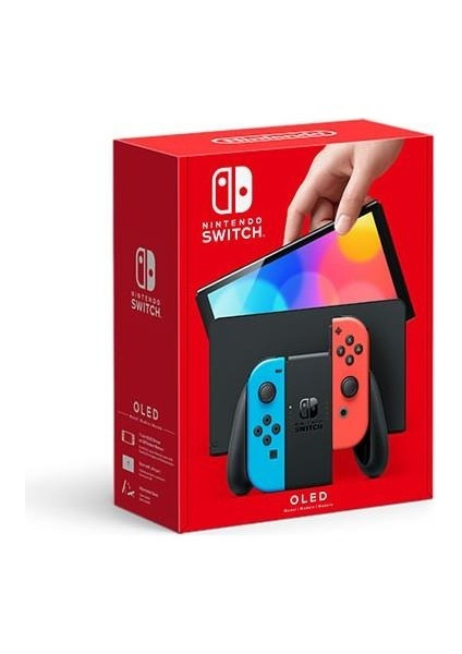 Nintendo Switch OLED Kırmızı-Mavi Oyun Konsolu