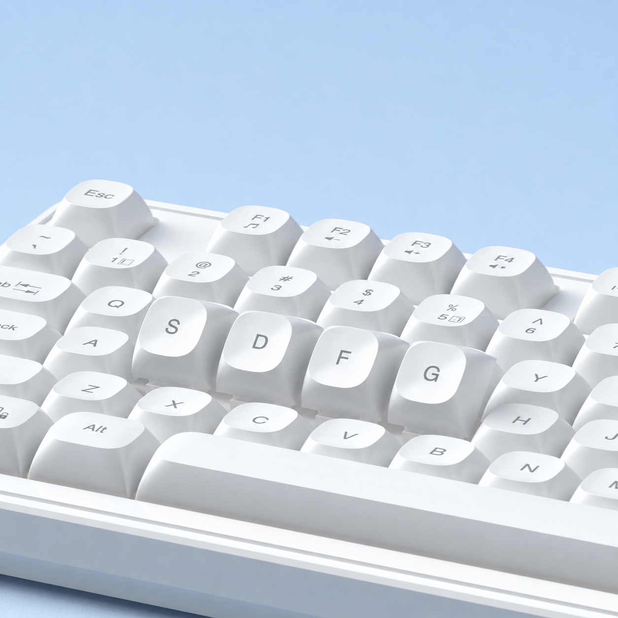 MageGee GK980 98 Tuş RGB Kablolu Membran Gaming Beyaz Klavye