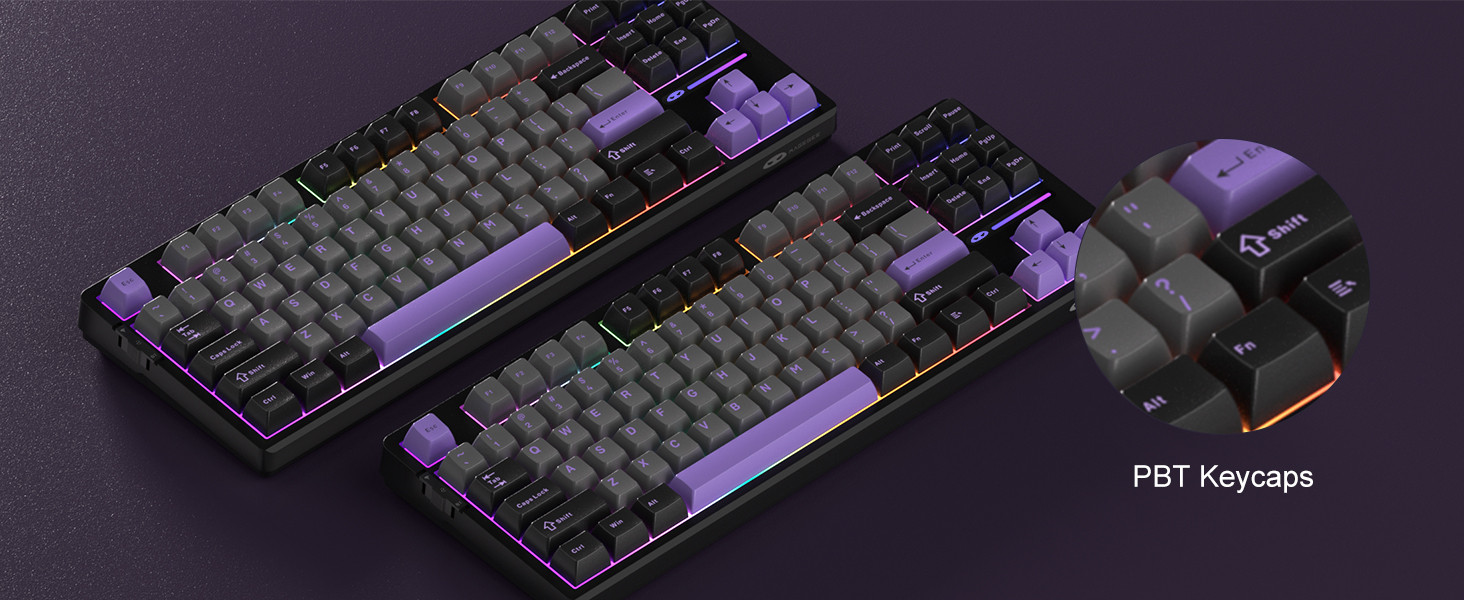 MageGee Light87 87 Tuş RGB Hot-Swap Kablolu Mekanik Siyah Gaming Klavye