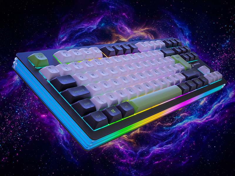 GamePower Nama RGB Mekanik Kablolu, 2.4Ghz, Bluetooth 3 Mod Aliminyum Gaming Klavye