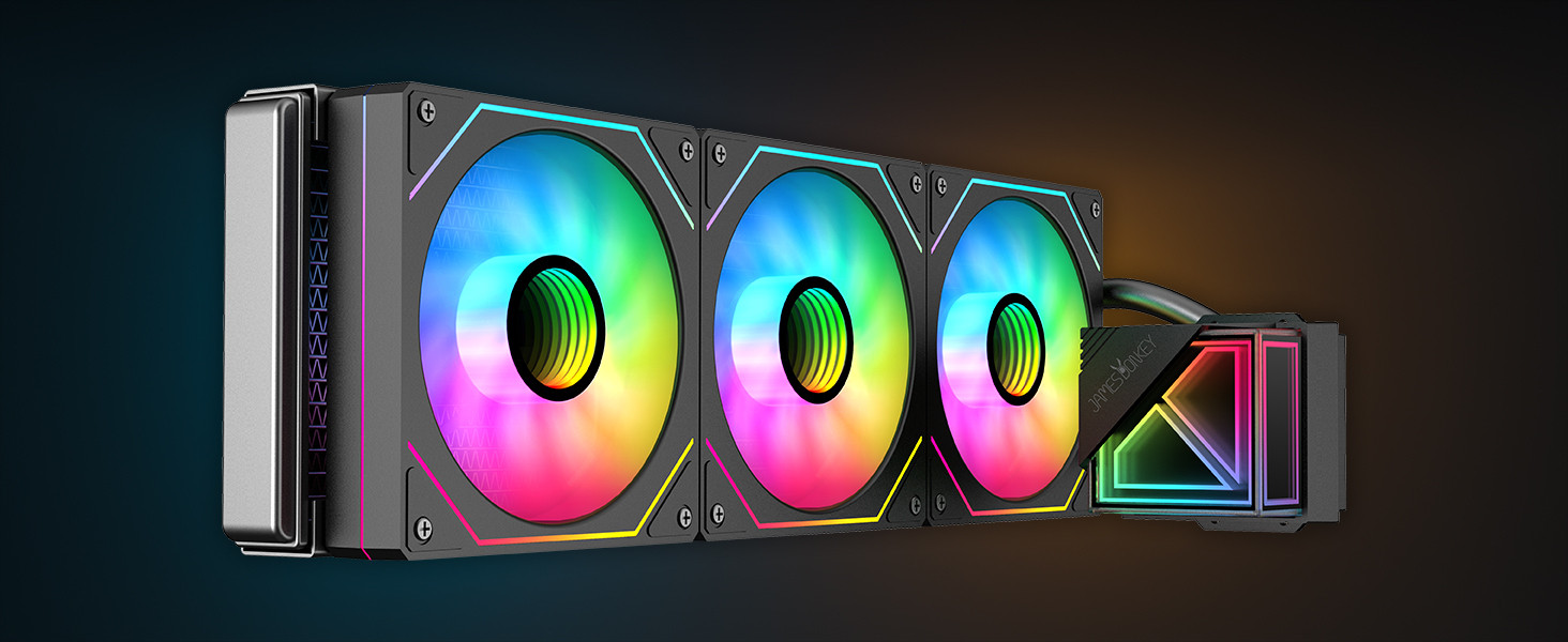James Donkey Lugis JDC360 ARGB 360mm Sıvı İşlemci Soğutucu AM5 ve LGA1700 Uyumlu