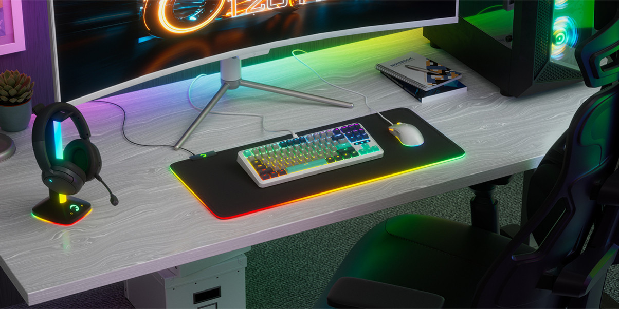 GamePower Zoom RGB Kablolu Mekanik Beyaz Gaming Klavye