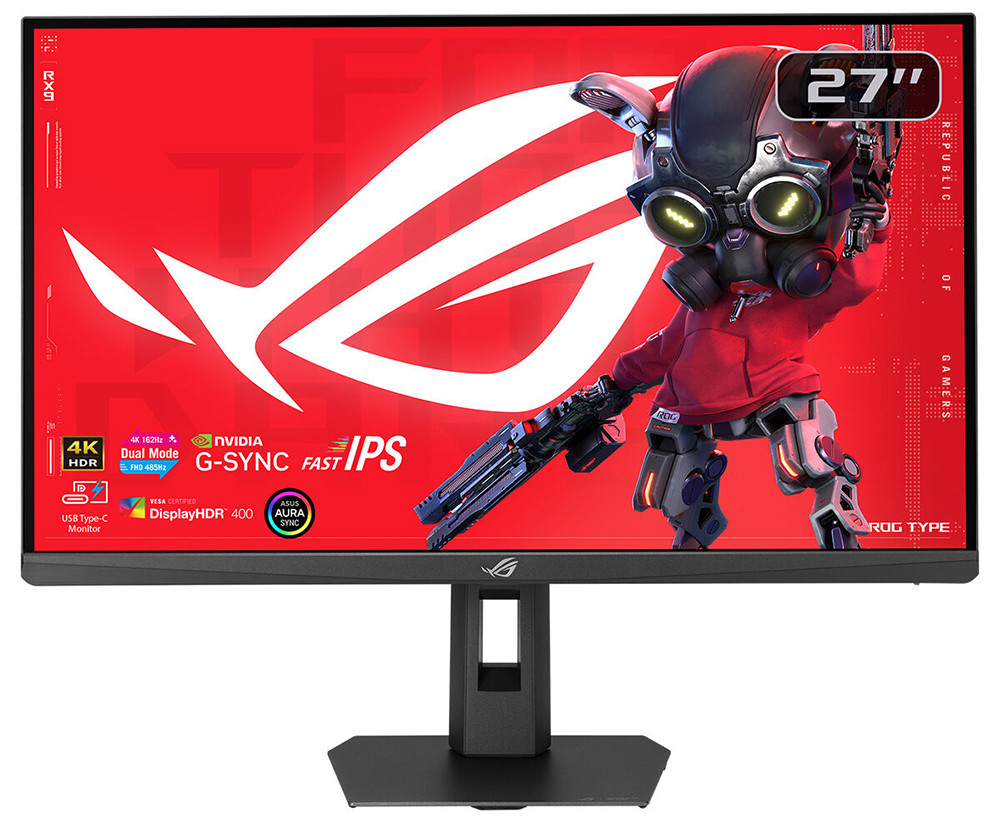 ASUS ROG Strix XG27UCGR Gen2 27″ 4K 162Hz - FHD 485Hz 0.03ms G-Sync HDR10 Pivot Dual Mode Fast IPS Gaming Monitör