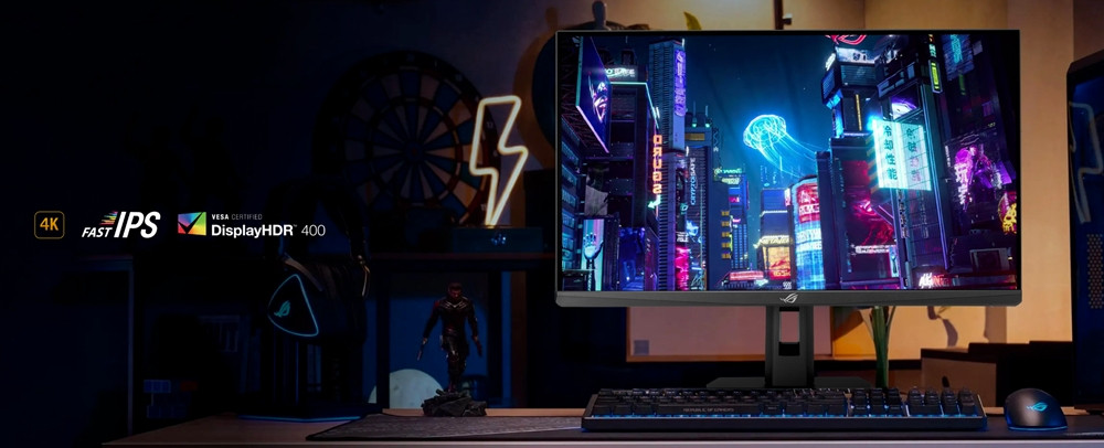 ASUS ROG Strix XG27UCGR Gen2 27″ 4K 162Hz - FHD 485Hz 0.03ms G-Sync HDR10 Pivot Dual Mode Fast IPS Gaming Monitör