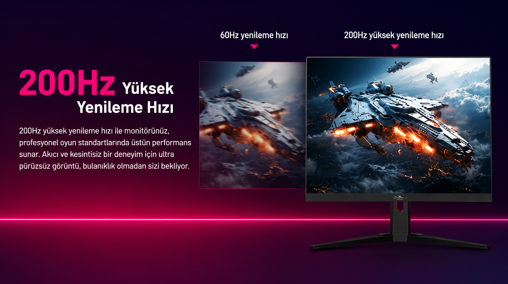 DAHUA LM25-E231BN 24.5″ 200Hz 0.5ms HDR10 Full HD Fast IPS Gaming (Oyuncu) Monitör