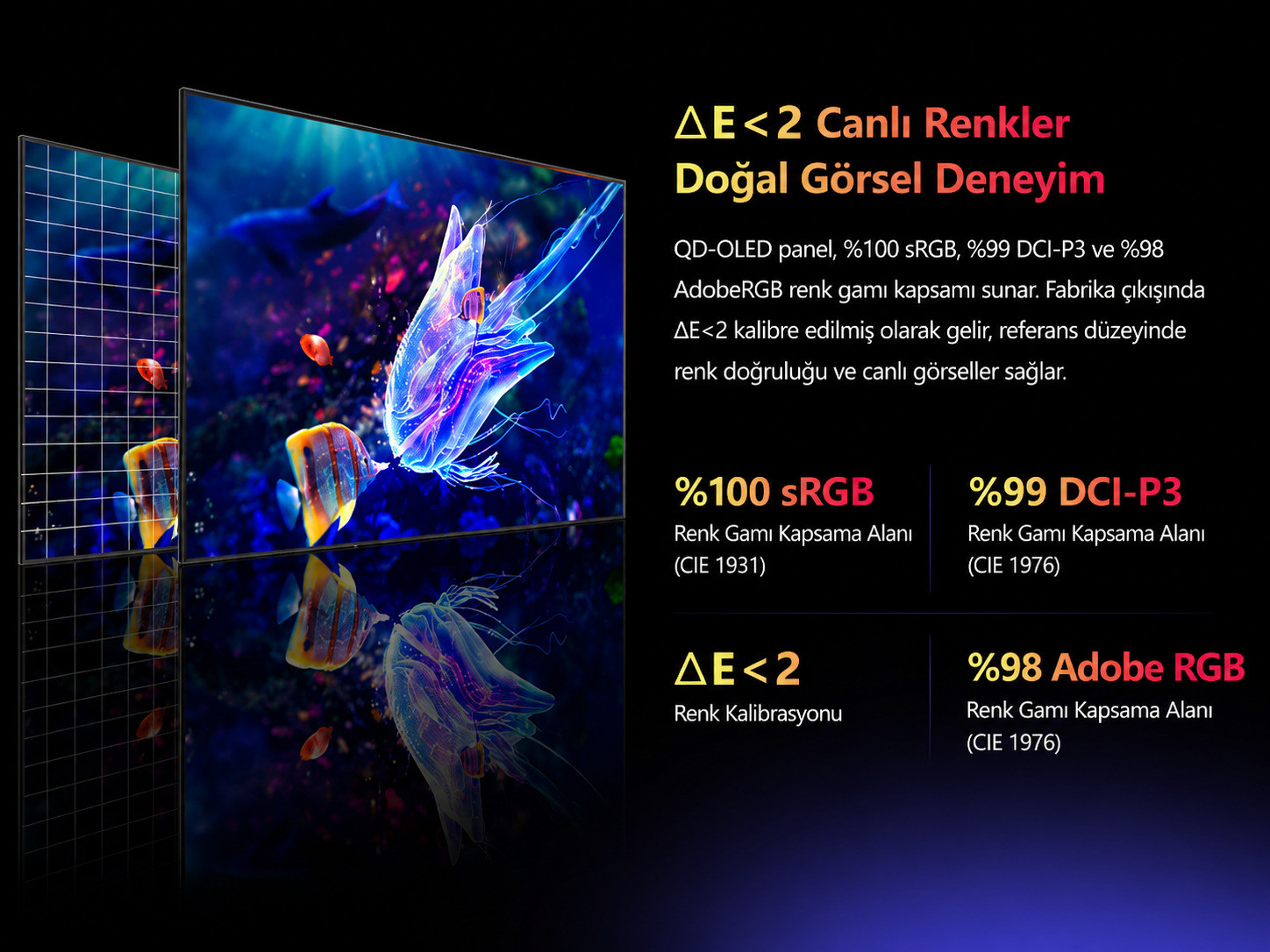 DAHUA LM27-GO34A 27″ 240Hz 0.03ms 2K QD-OLED HDR400 QHD Gaming (Oyuncu) Monitör