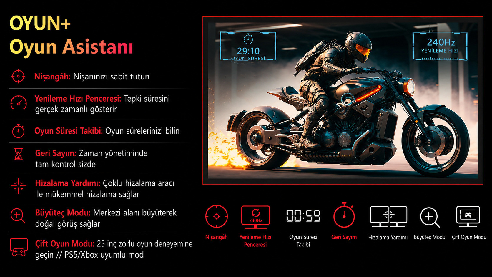 DAHUA LM27-GO34A 27″ 240Hz 0.03ms 2K QD-OLED HDR400 QHD Gaming (Oyuncu) Monitör