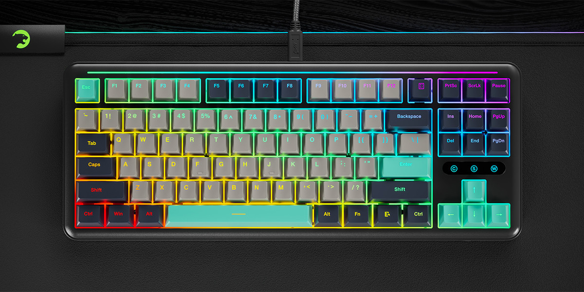 GamePower Zoom RGB Kablolu Mekanik Siyah Gaming Klavye