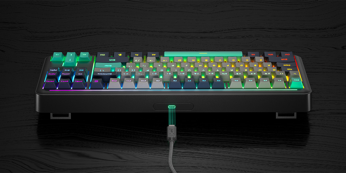 GamePower Zoom RGB Kablolu Mekanik Siyah Gaming Klavye